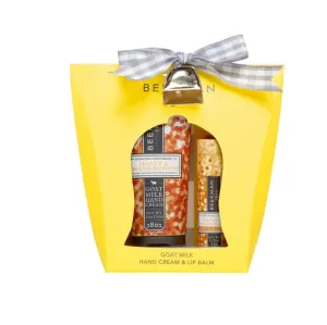 Beekman's Honey & Orange Blossom Hand Cream & Lip Balm Set