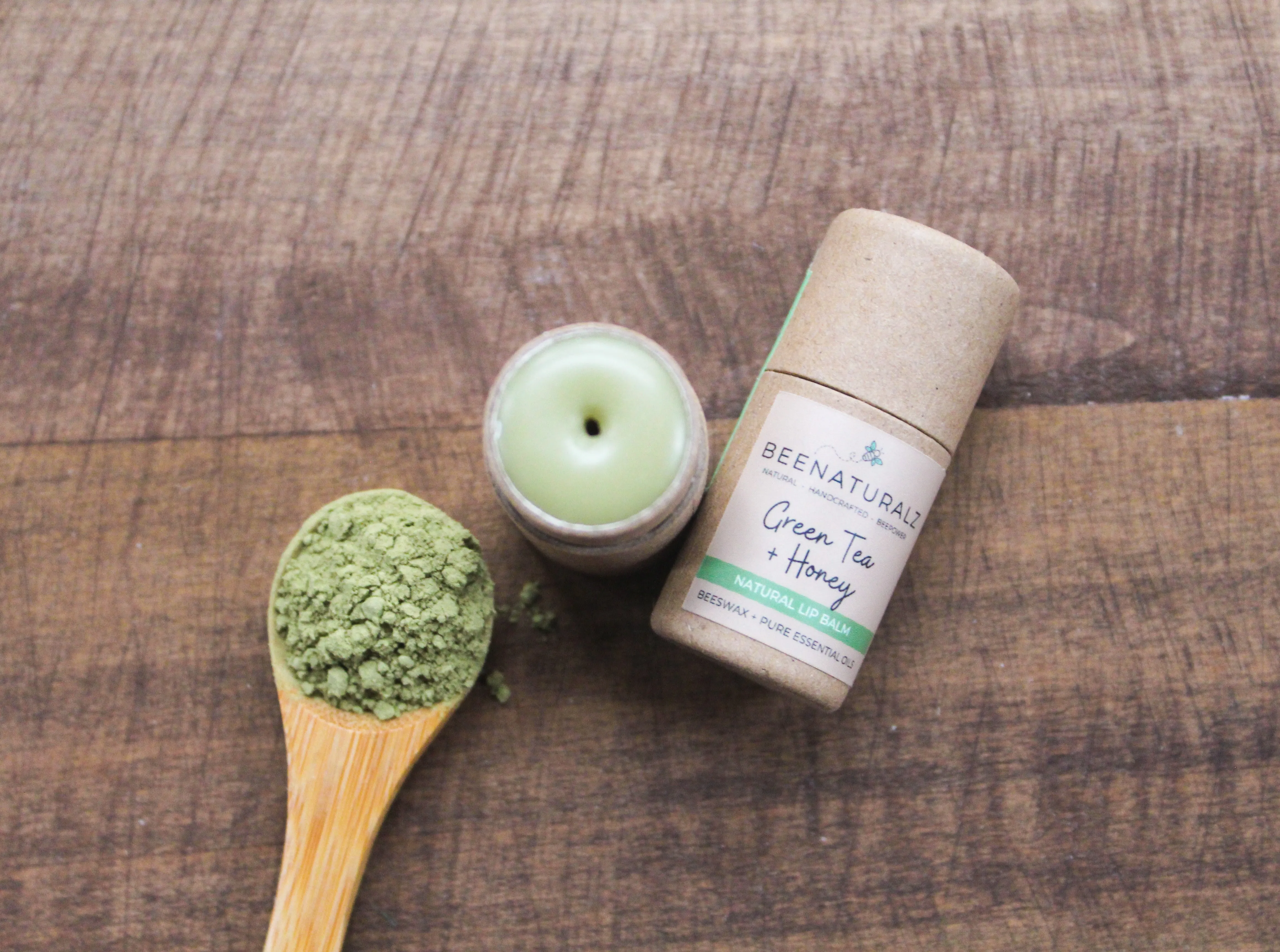 Beeswax Lip Balm - Green Tea   Honey