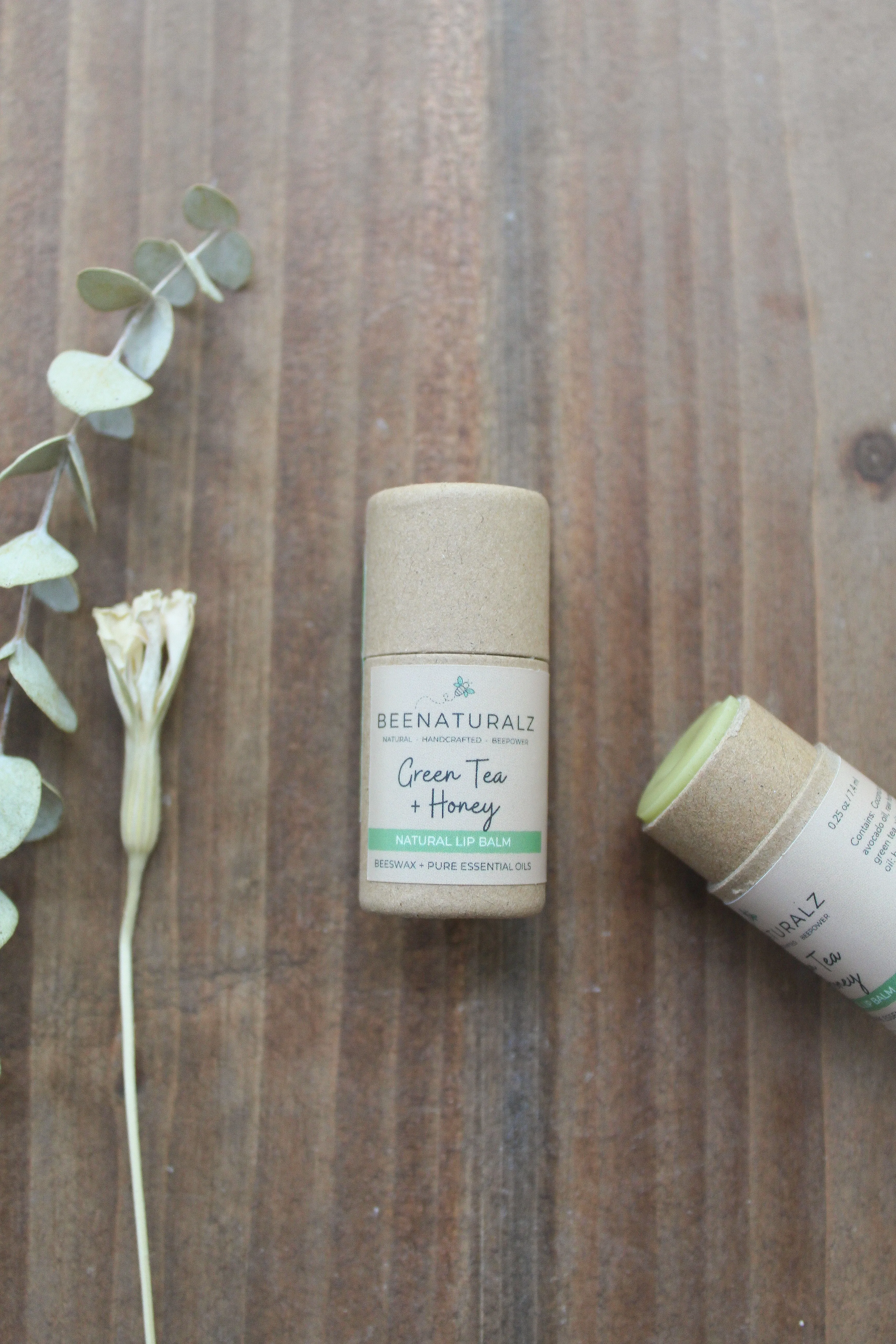 Beeswax Lip Balm - Green Tea   Honey