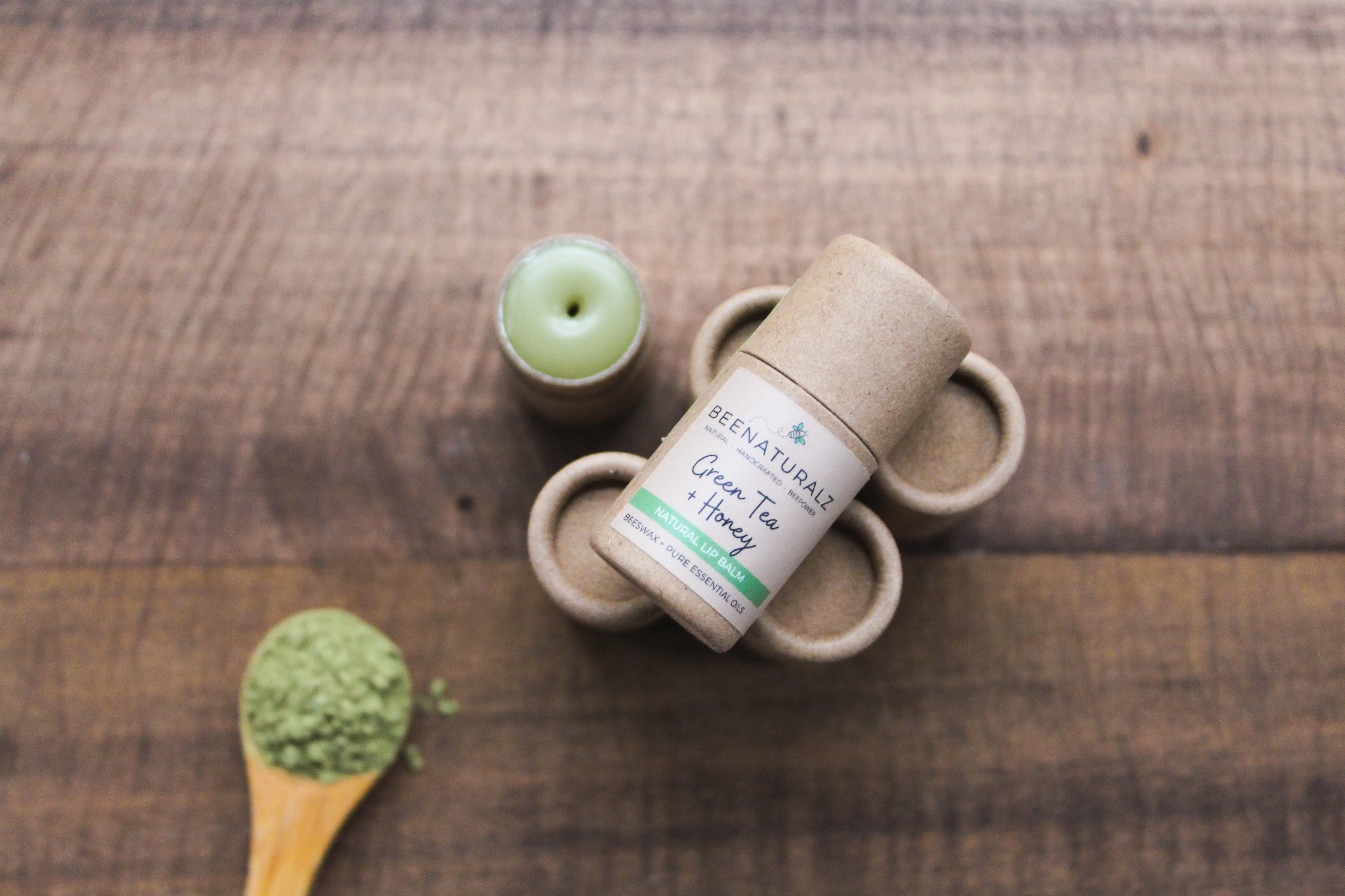 Beeswax Lip Balm - Green Tea   Honey