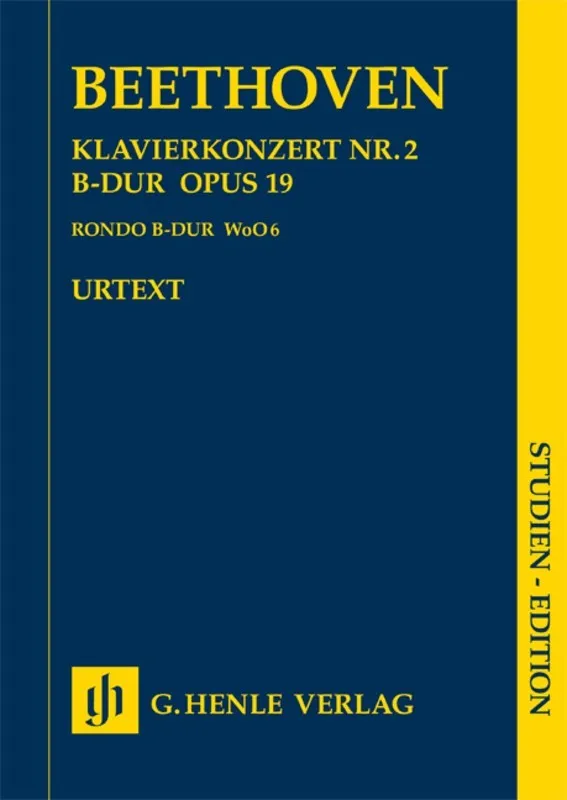 Beethoven: Piano Concerto No 2 in Bb Major Op 19 Study Score