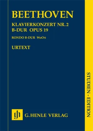 Beethoven: Piano Concerto No 2 in Bb Major Op 19 Study Score
