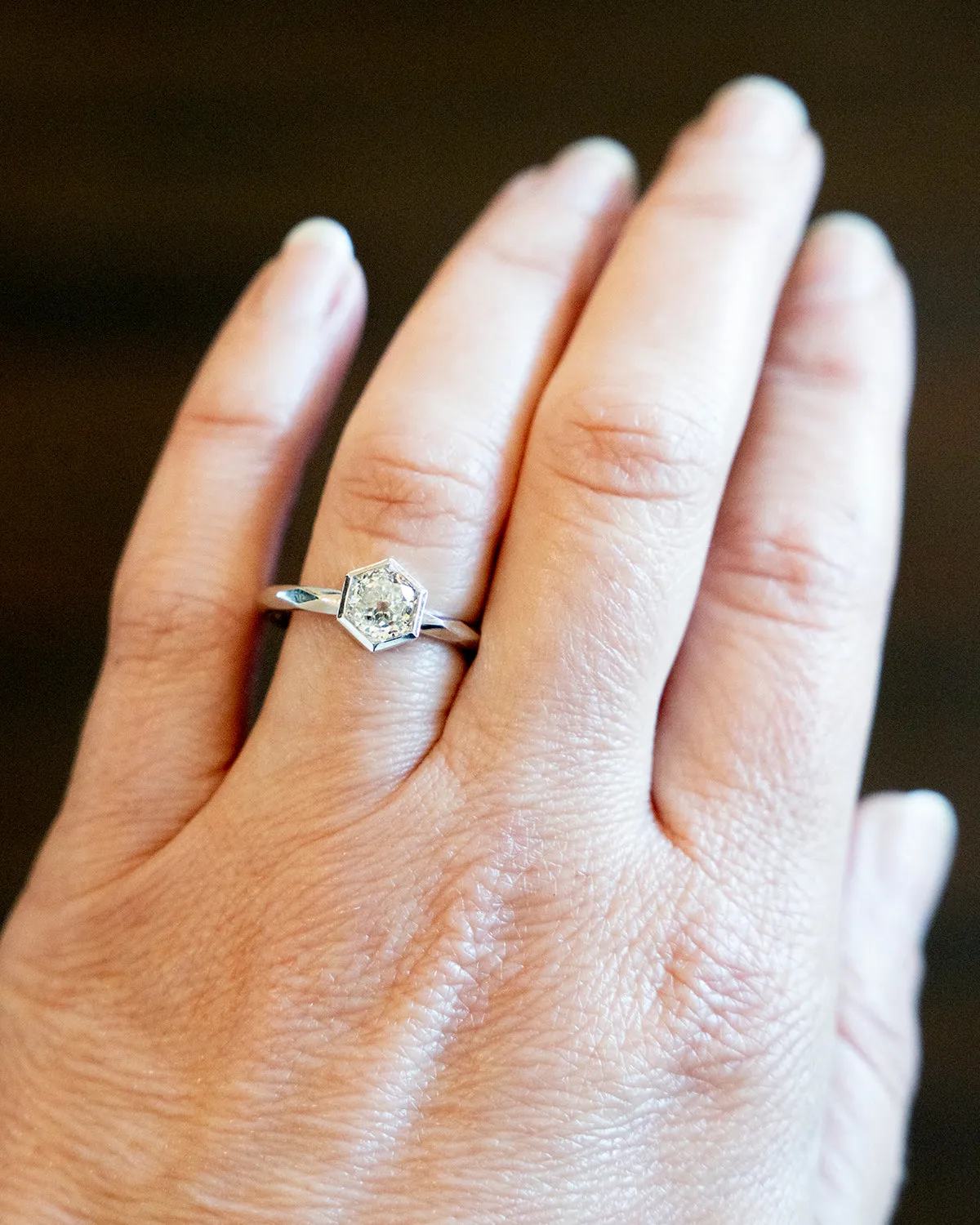 Bell and Bird No.3929 Platinum Solitaire Ring