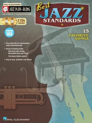 BEST JAZZ STANDARDS JAZZ PLAYALONG V169 BK/2CD