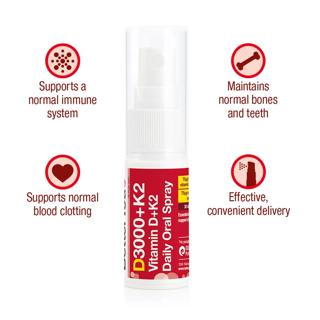 BetterYou DLux Plus Vitamin D  K2 Daily Oral Spray 15ml
