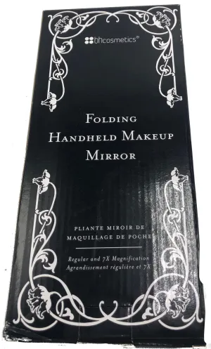 BH Cosmetics Folding Handheld Assorted Colors Makeup Mirror