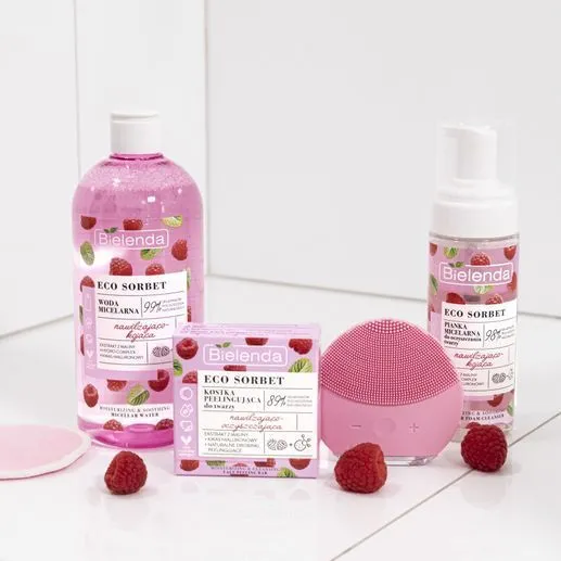 Bielenda ECO SORBET - Raspberry - Moisturizing & Soothing Micellar Foam Cleanser 150ml