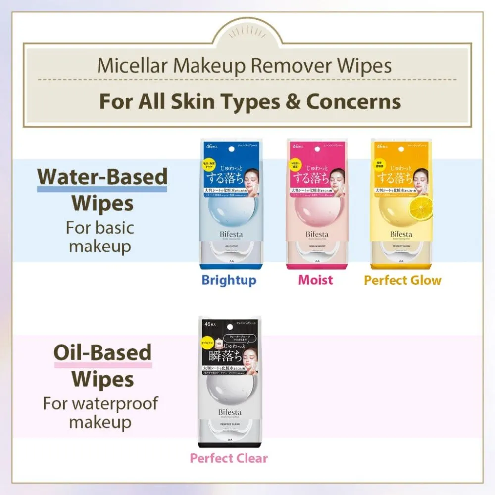 Bifesta Micellar Cleansing Sheet Serum Moist –# Deep Hydration Formula 46 Sheets