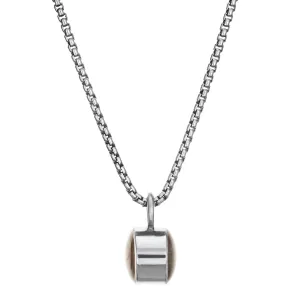 Bilateral Cremation Necklace in 14K White Gold