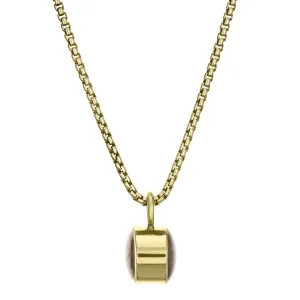 Bilateral Cremation Necklace in 14K Yellow Gold