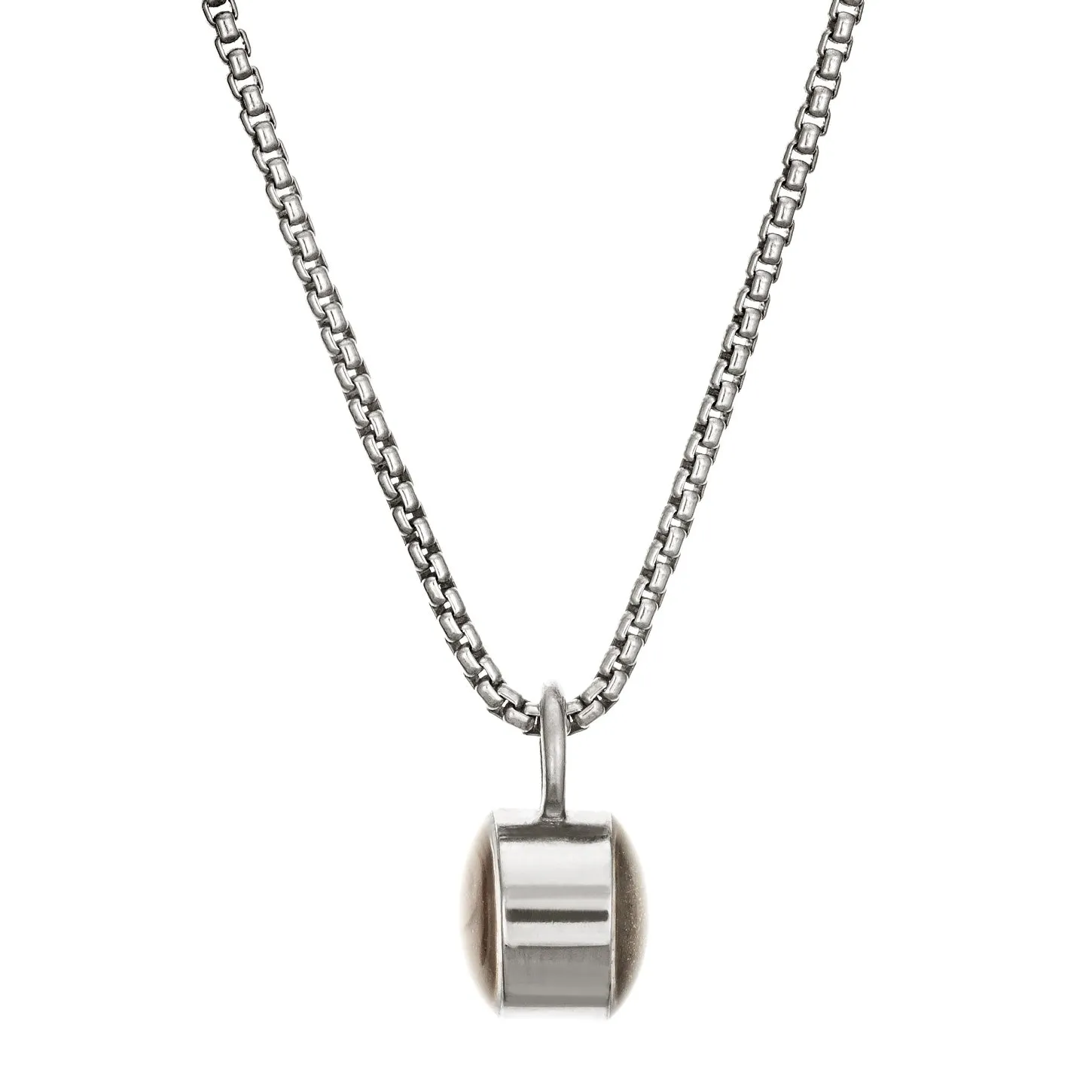 Bilateral Cremation Necklace in Sterling Silver