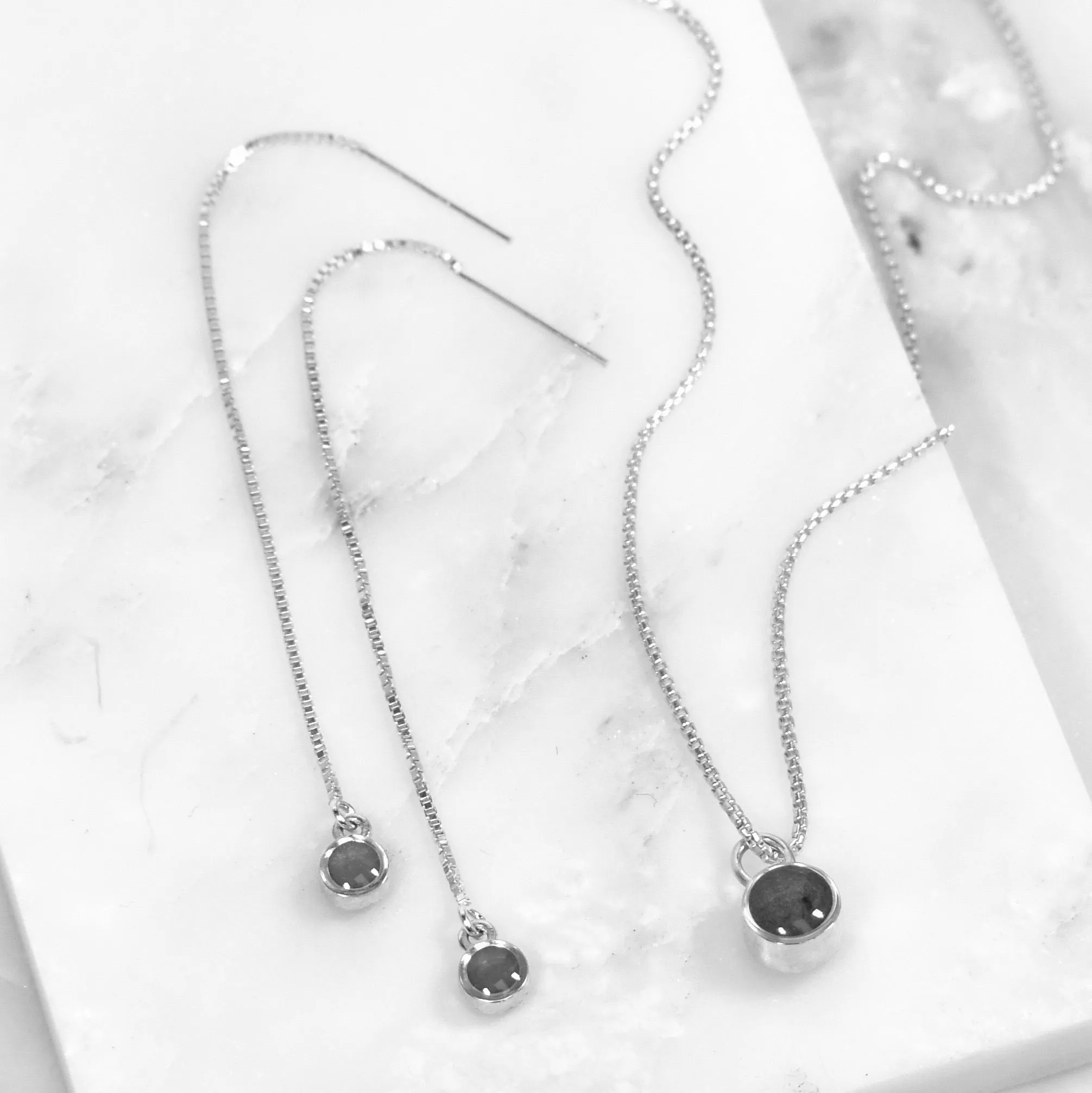 Bilateral Cremation Necklace in Sterling Silver