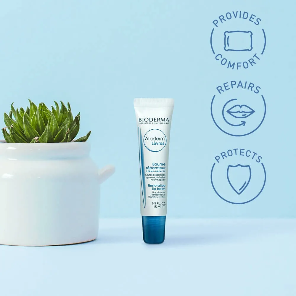 Bioderma Atoderm Restorative Lip Balm for Dry or Chapped Lips