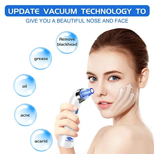 Blackhead Remover Pore Vacuum - Electric Blackhead Vacuum Cleaner Blackhead Extractor Tool Device Comedo Removal Suction Beauty Device for Women