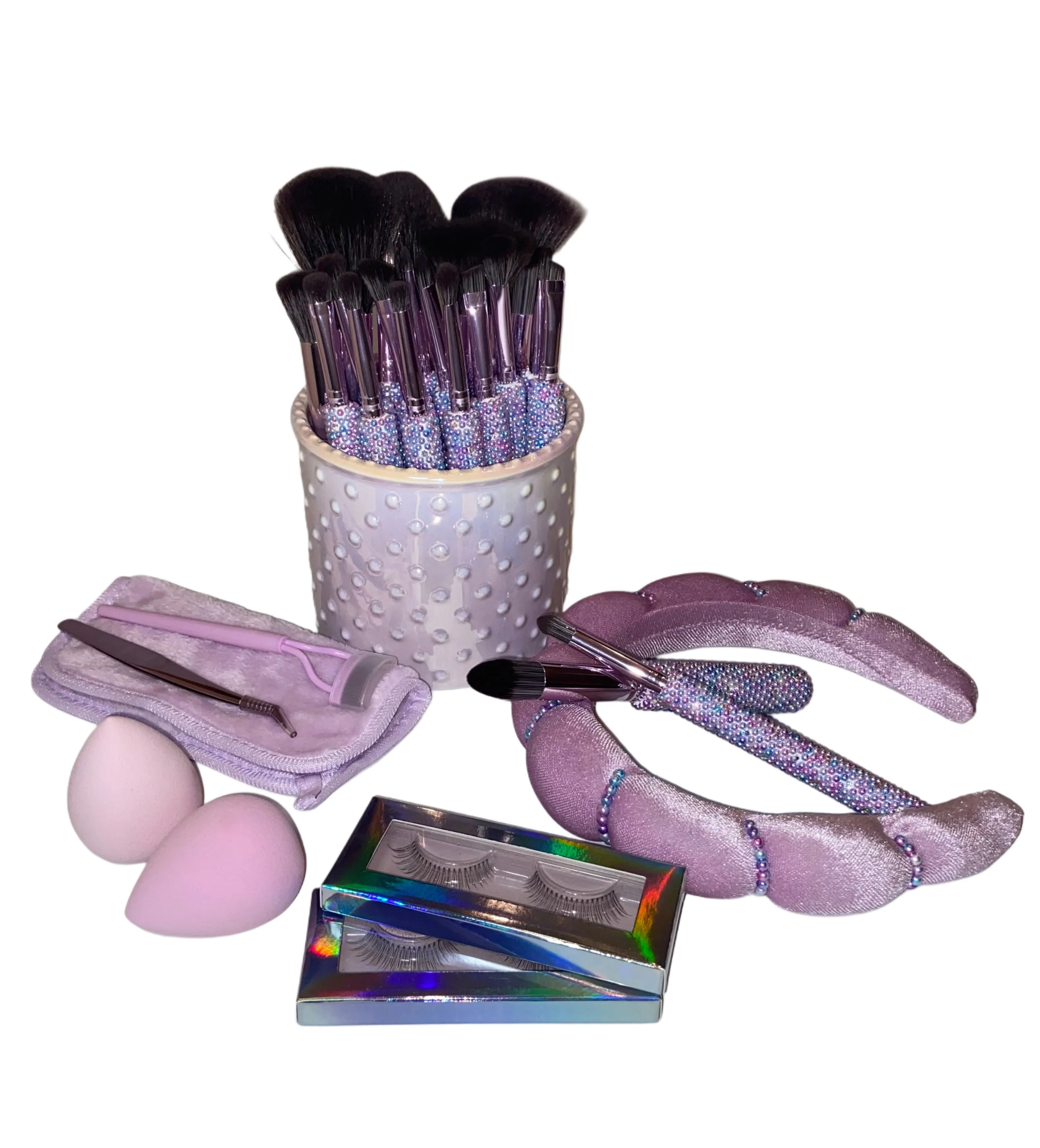 Bling/Pearl Mega Glitz & Glam | 30pc Essentials Collection Brush Set | MU9690-B