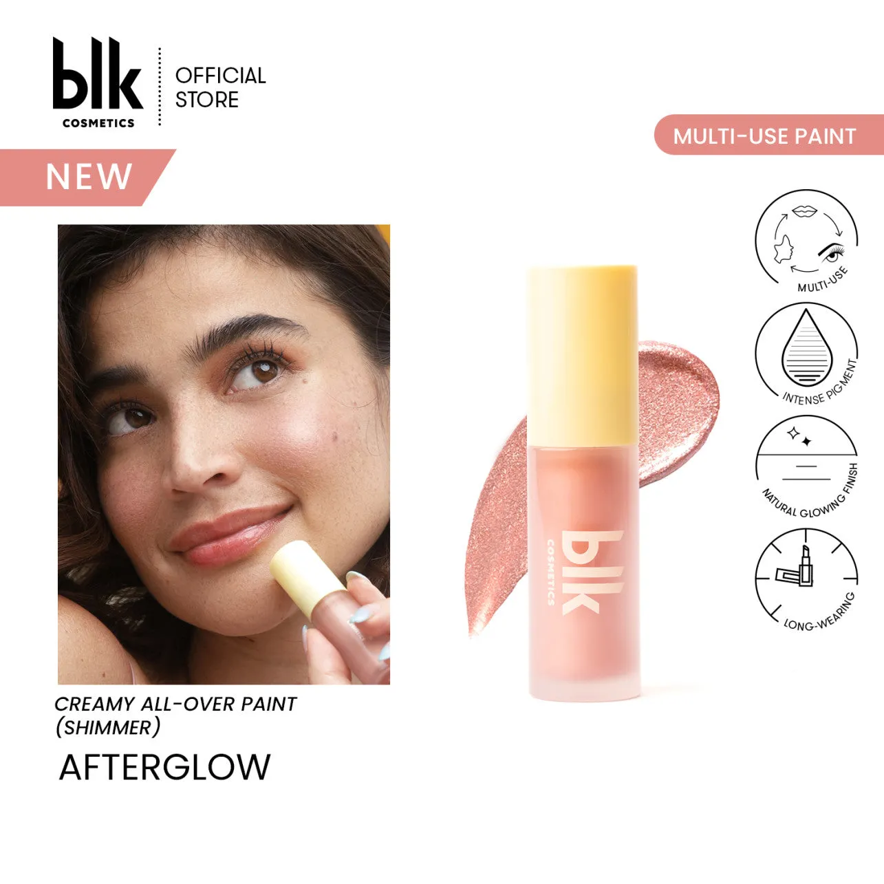 blk cosmetics Fresh Creamy All Over Paint Shimmer in After Glow