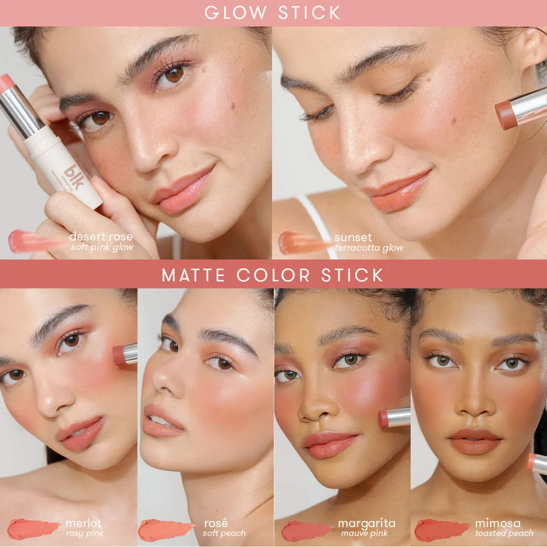 BLK Cosmetics Multitasking Color Stick (Glow/Matte/Primer)