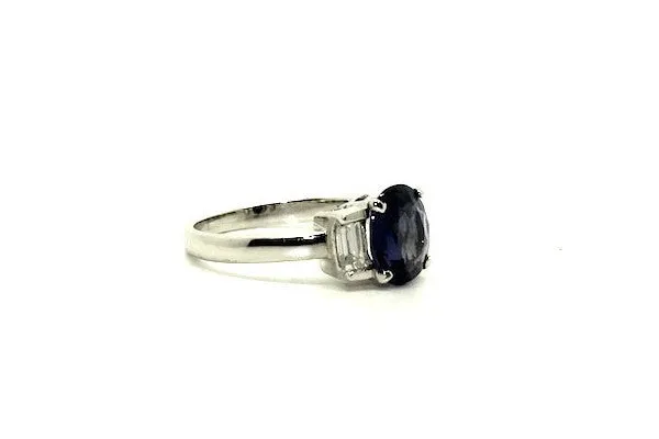Blue Sapphire And Diamond Ring Ad No. 0829