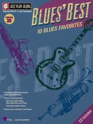 BLUES BEST JAZZ PLAY ALONG BK/CD V30 (O/P)