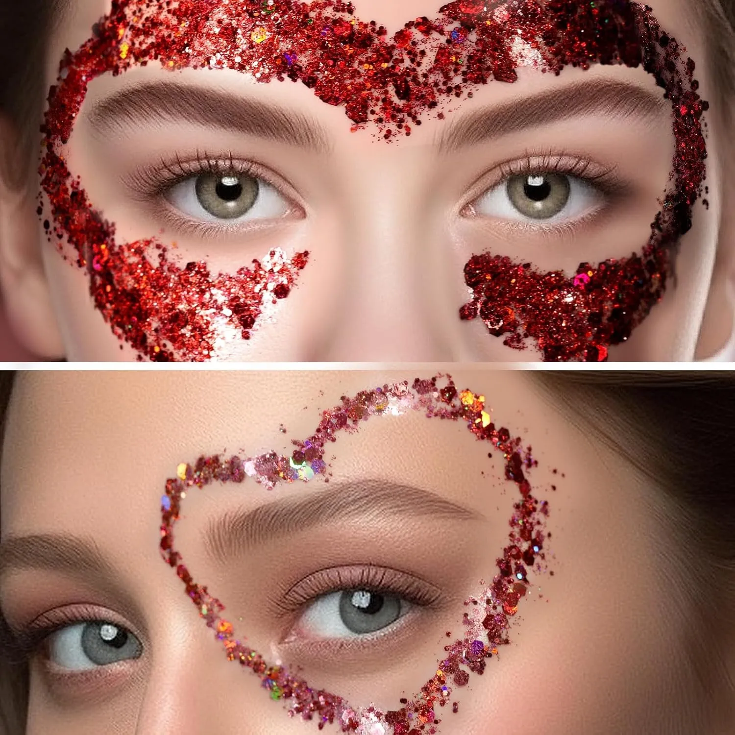 Body Glitter Face Glitter Makeup Festival Glitter Gel, 12 Colors Face and Body Glitter Gel, Hair Glitter Gel, Glitter Gel Makeup, Glitter for Face and Hair, Body Makeup