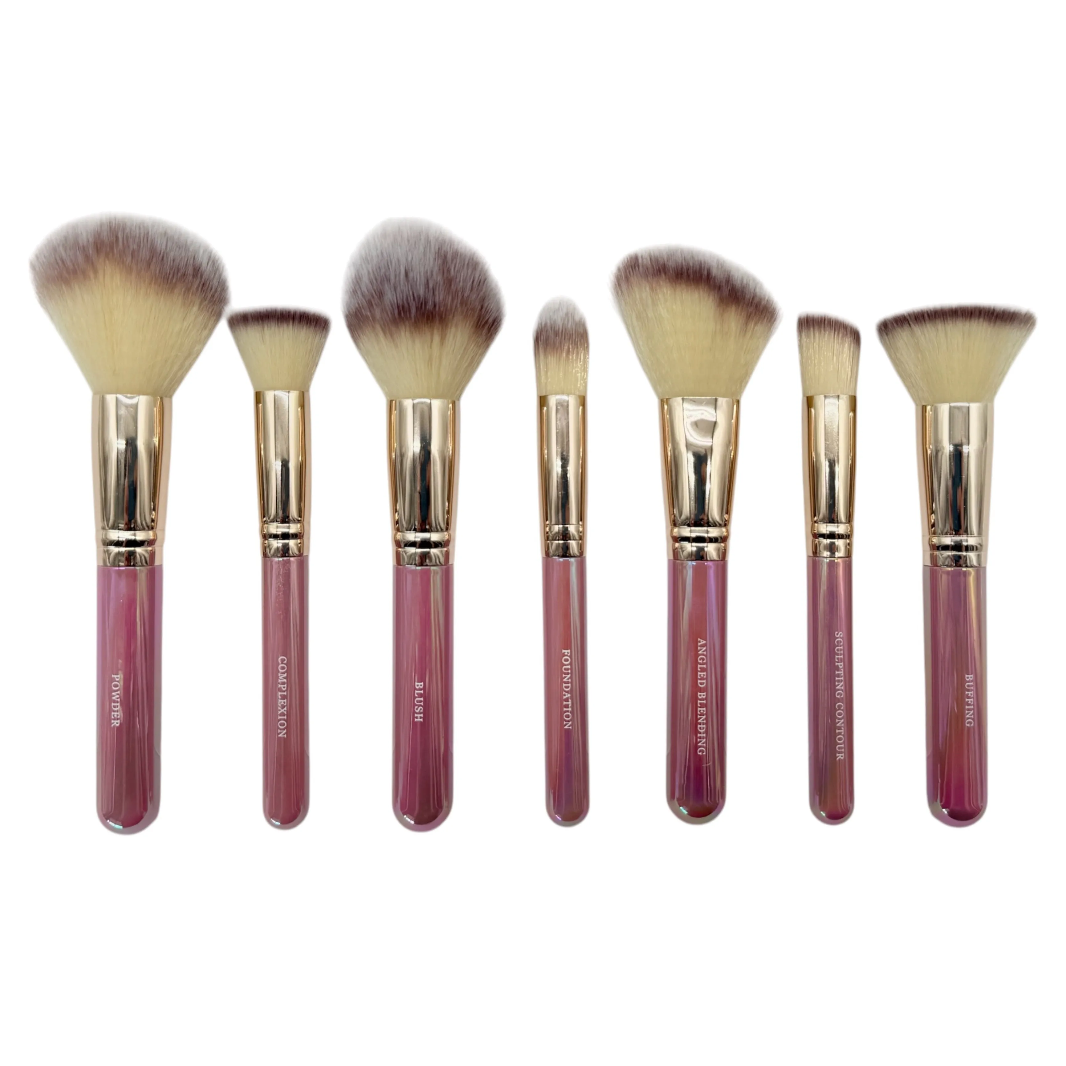 Bold Pink/Chrome Heart Cup Mega Glitz & Glam | LIMITED EDITION 31pc Essentials Collection Brush Set | GG4392