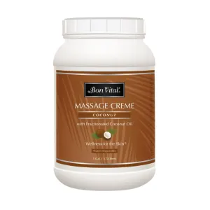Bon Vital - Massage Cream - Coconut - 1 Gallon - Unscented
