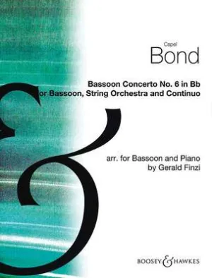 BOND - BASSOON CONCERTO NO 6 BASSOON/PIANO