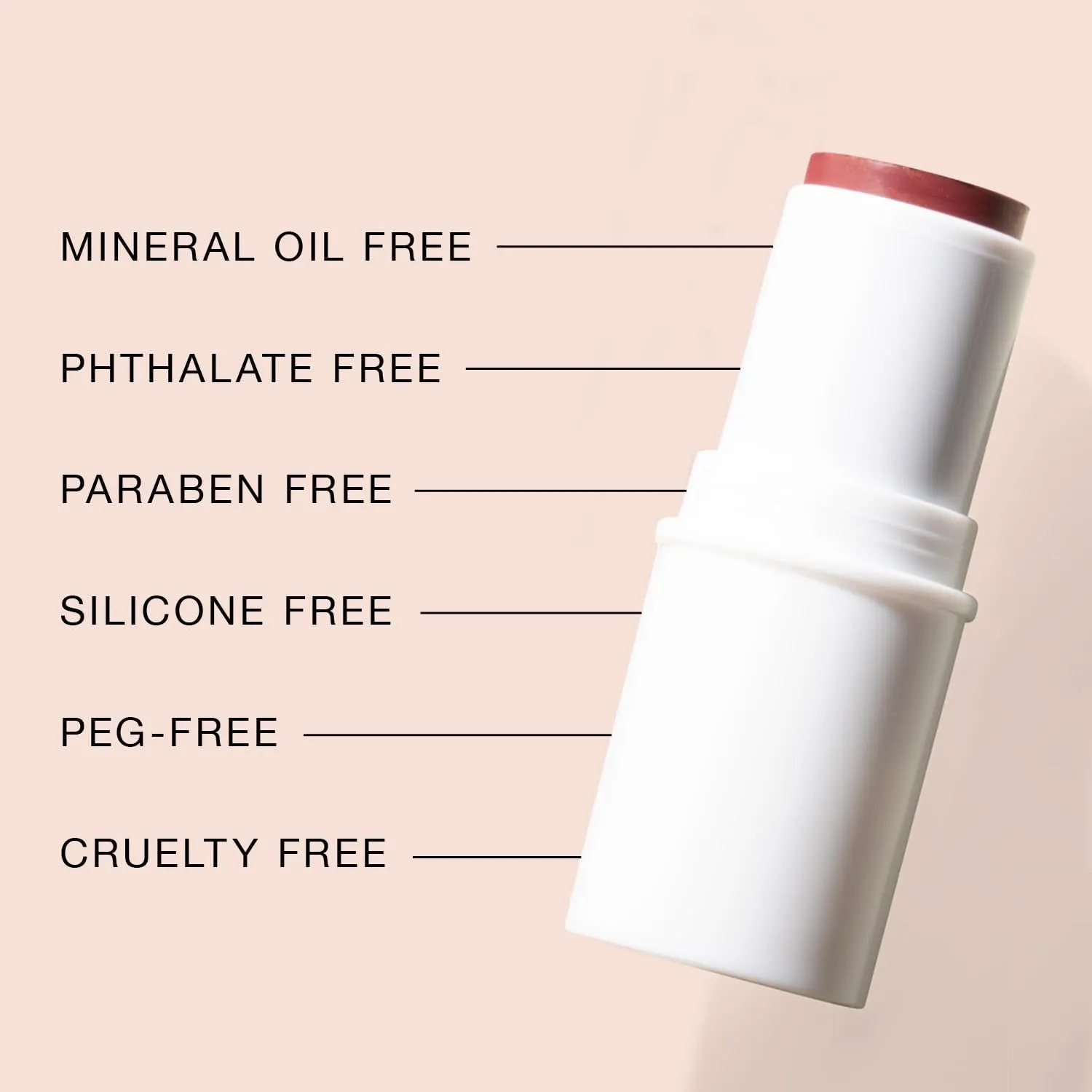 BOOM Beauty Boom Stick Berry: 3-In-1 Cream Blush Stick for Eyes, Lips & Cheek, Long-Wearing Blendable & Building Color Vegan Lipstick Pen for All Skin