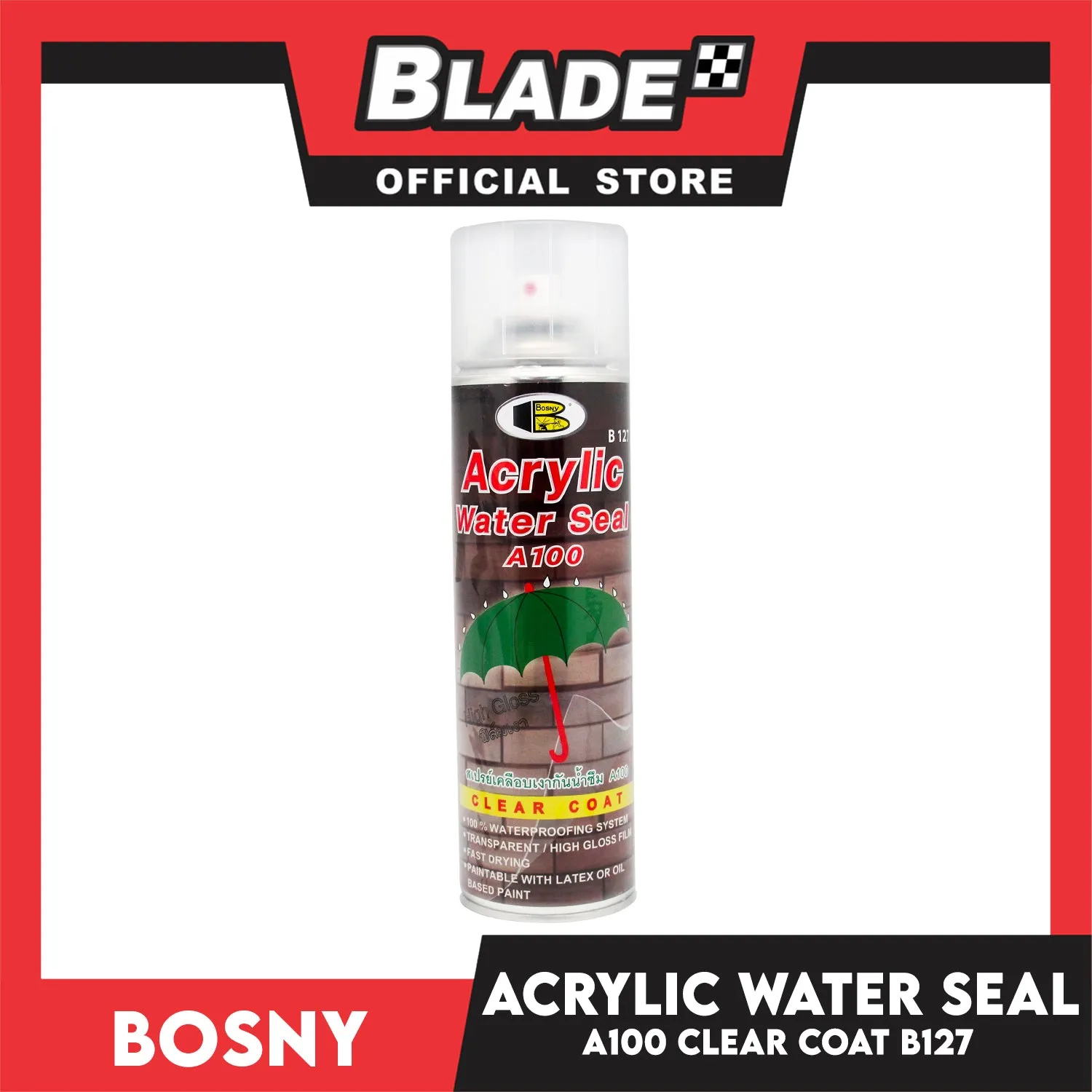 Bosny Acrylic Water Seal A100 B127