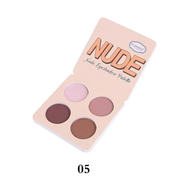 Brand Makeup Matte Eye Shadow Palette 4 Colors Nude Minerals Powder Pigments Glitter Eyeshadow Make Up Palette Korea Cosmetics