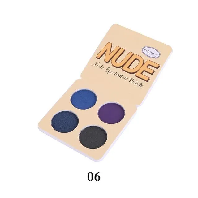 Brand Makeup Matte Eye Shadow Palette 4 Colors Nude Minerals Powder Pigments Glitter Eyeshadow Make Up Palette Korea Cosmetics