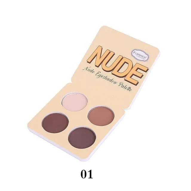 Brand Makeup Matte Eye Shadow Palette 4 Colors Nude Minerals Powder Pigments Glitter Eyeshadow Make Up Palette Korea Cosmetics