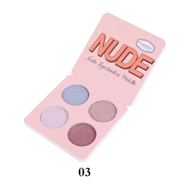 Brand Makeup Matte Eye Shadow Palette 4 Colors Nude Minerals Powder Pigments Glitter Eyeshadow Make Up Palette Korea Cosmetics