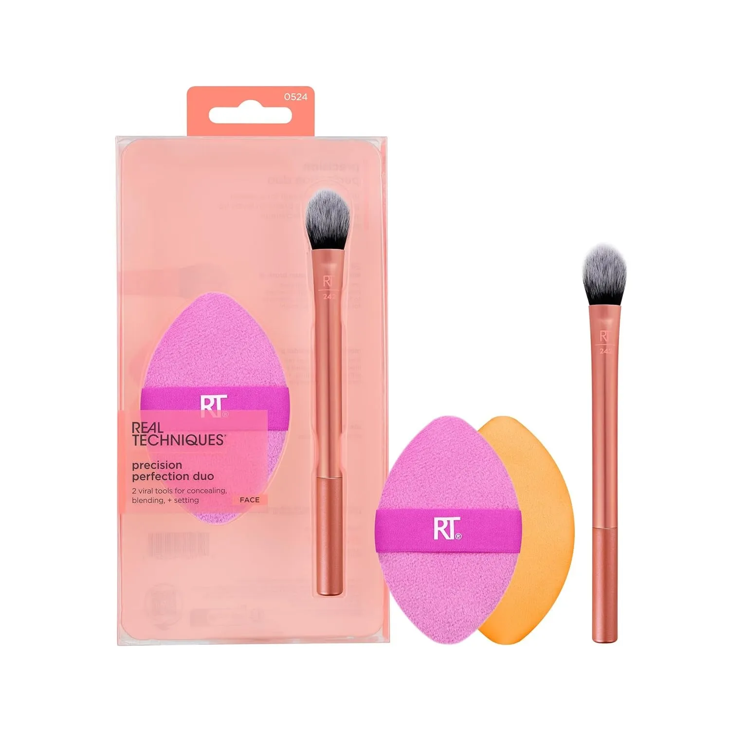 Brightening Concealer Makeup Brush, Viral Kitten Paw Brush Conceals under Eyes, & Imperfections, Cover Dark Circles, for Brightener & Concealer, RT 242 Brush, Cruelty-Free, 1 Count