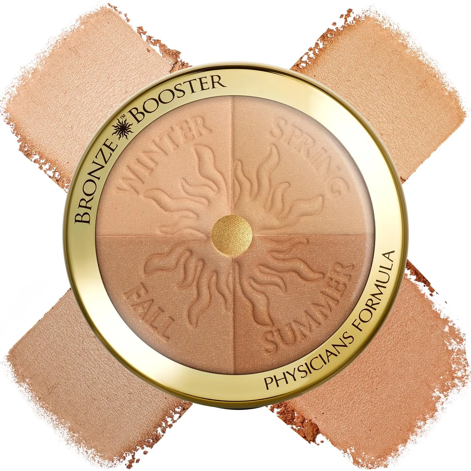 Bronze Booster Pressed Contour Bronzer - Glow Activator Vitamin Infused Technology with a Natural Finish, Buildable Coverage, Cruelty-Free & Hypoallergenic - Medium-To-Dark