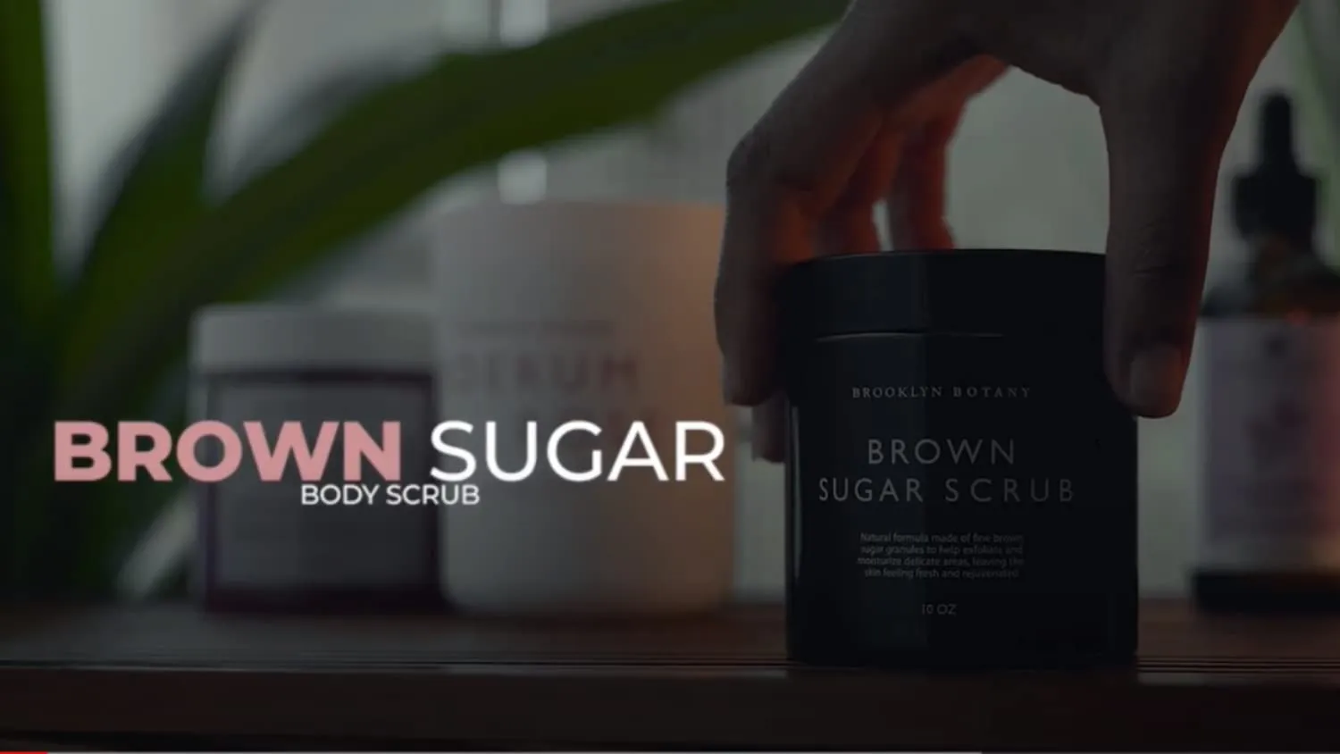Brooklyn Botany Brown Sugar Body Scrub - Moisturizing and Exfoliating Body, Face, Hand, Foot Scrub - Fights Acne Scars, Stretch Marks, Fine Lines & Wrinkles, Great Gifts For Women & Men - 10.5 oz