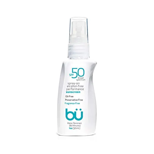 Bu SPF 50 Fragrance-Free Sunscreen Spray