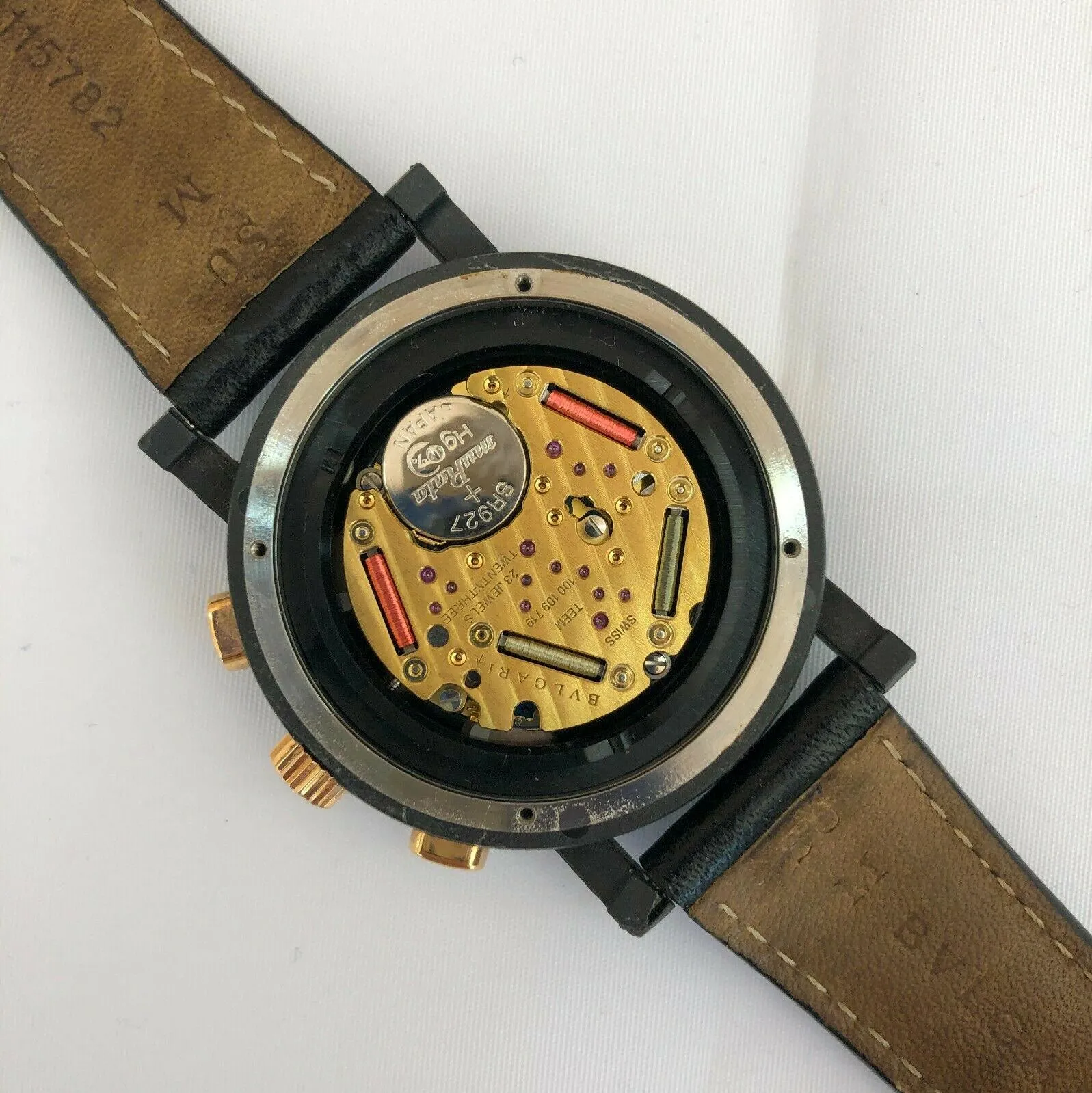 Bulgari Carbongold Madrid BB 38 CL CH Rose Gold & Carbon Bvlgari Quartz Chronograph 38 mm