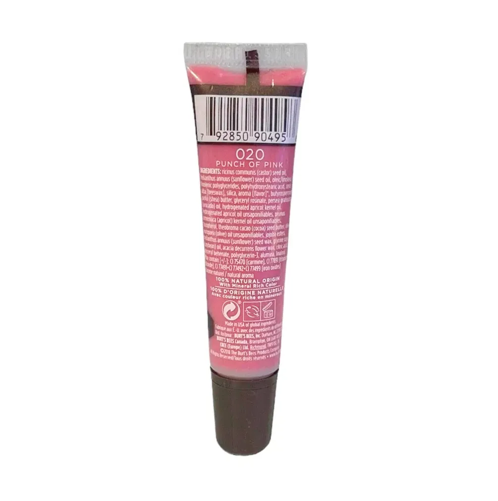 Burt's Bees Lip Gloss, Punch Of Pink 020