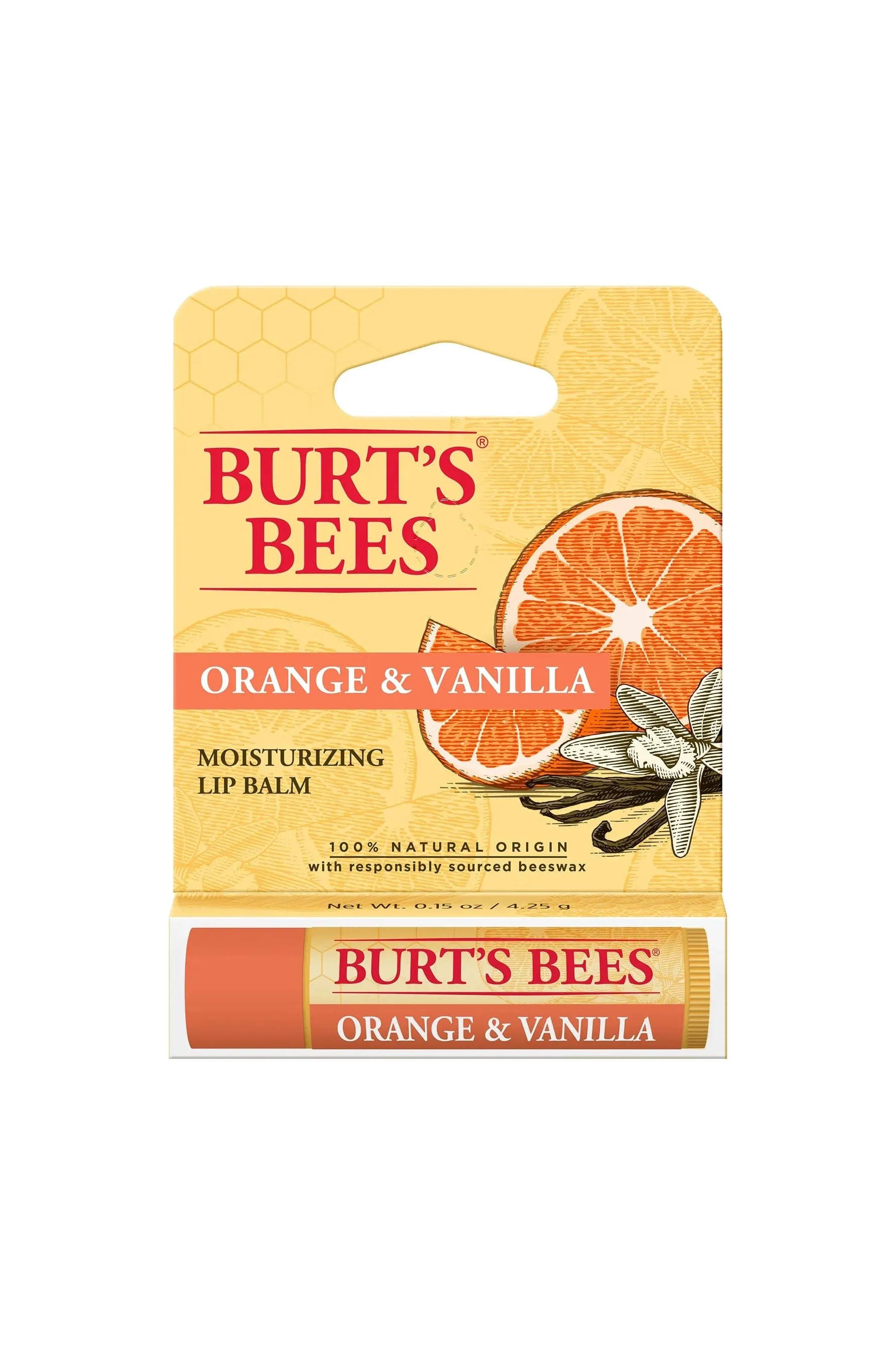 BURTS Bees Orange Vanilla Lip Balm 4.25g