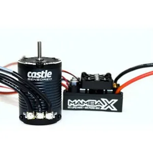 Castle Creations Mamba X Sensored 25.2V WP ESC and 1406-2850KV Sensored Crawler Combo