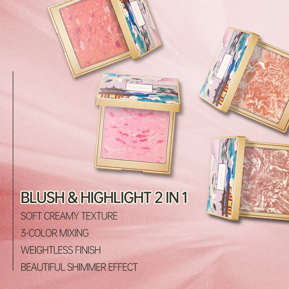 CATKIN 2 In 1 Highlighter & Cheek Blush