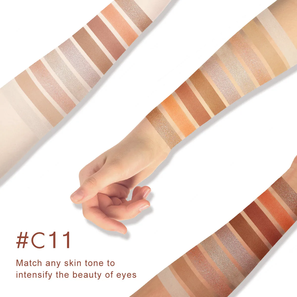 CATKIN Forest 9 Colors Eyeshadow Palette C11 Cappuccino