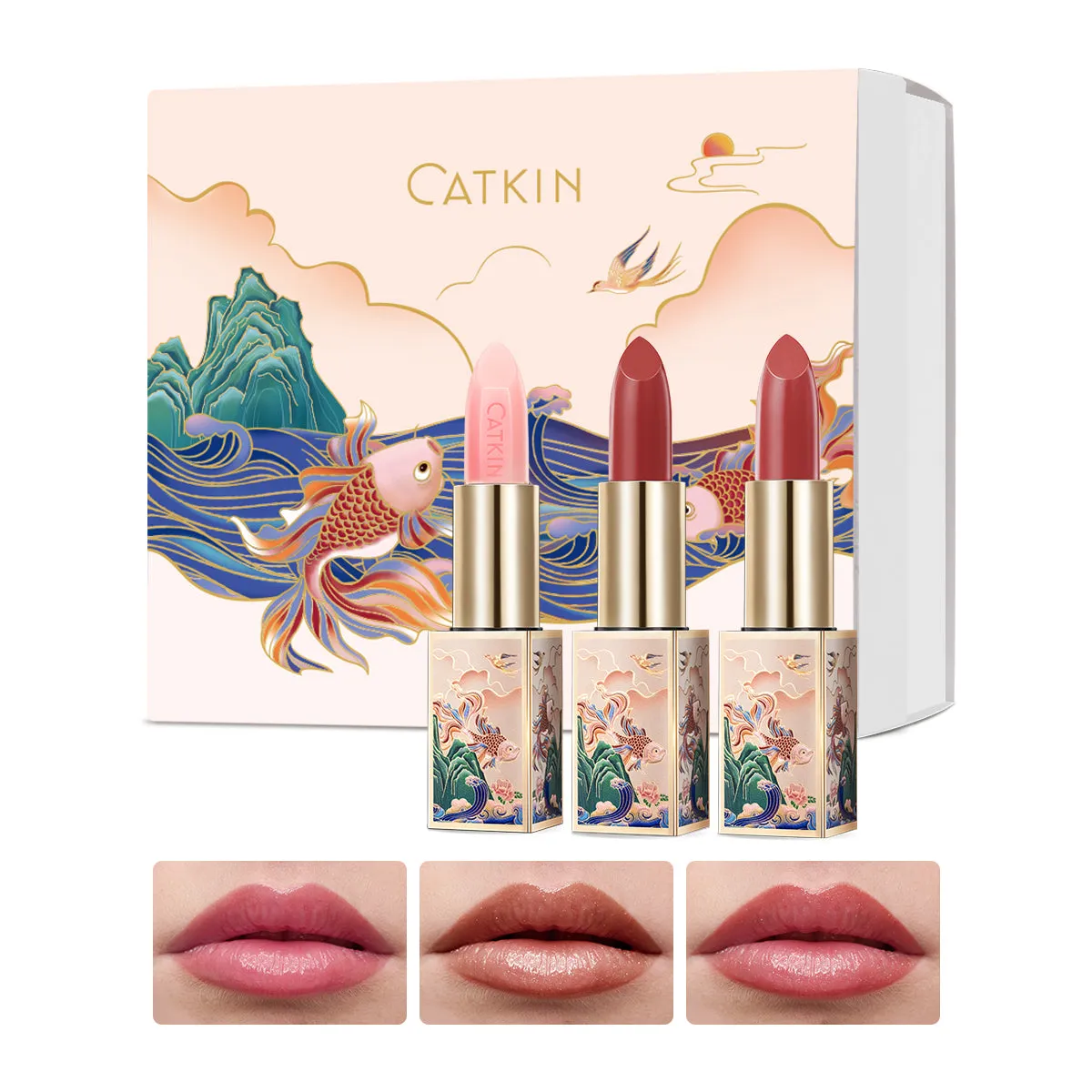 CATKIN Lip Care Gift Set 3pcs Lip Balms Set