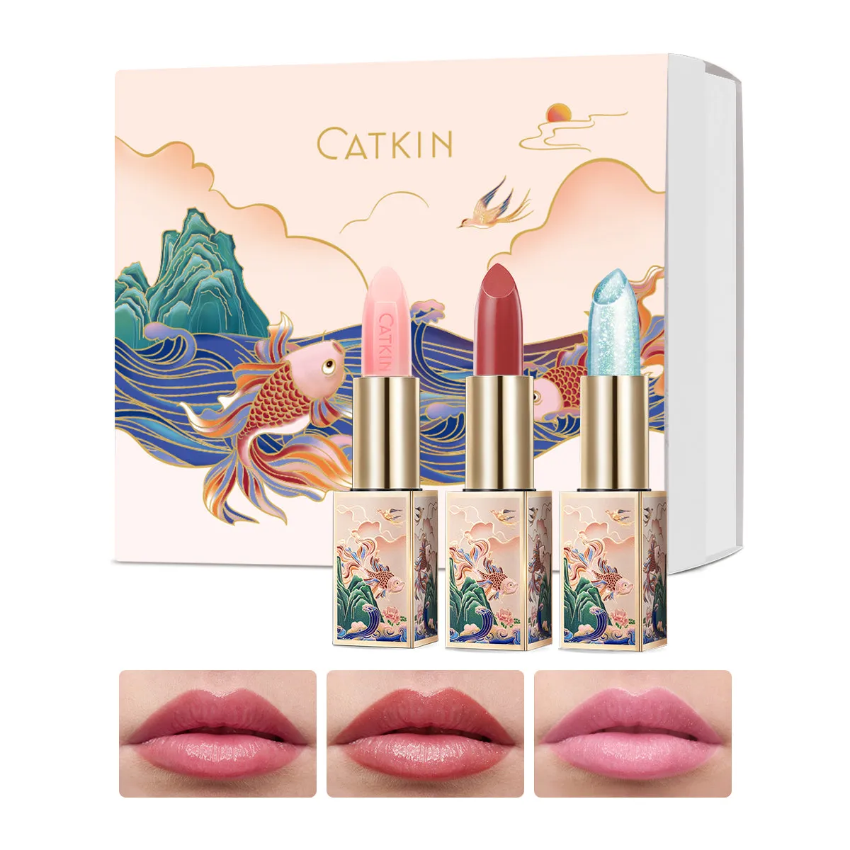 CATKIN Lip Care Gift Set 3pcs Lip Balms Set