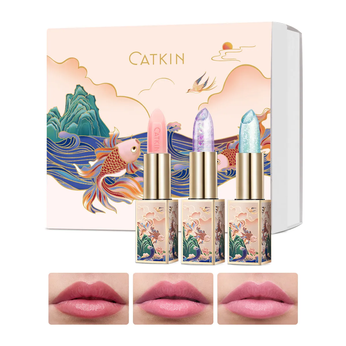 CATKIN Lip Care Gift Set 3pcs Lip Balms Set