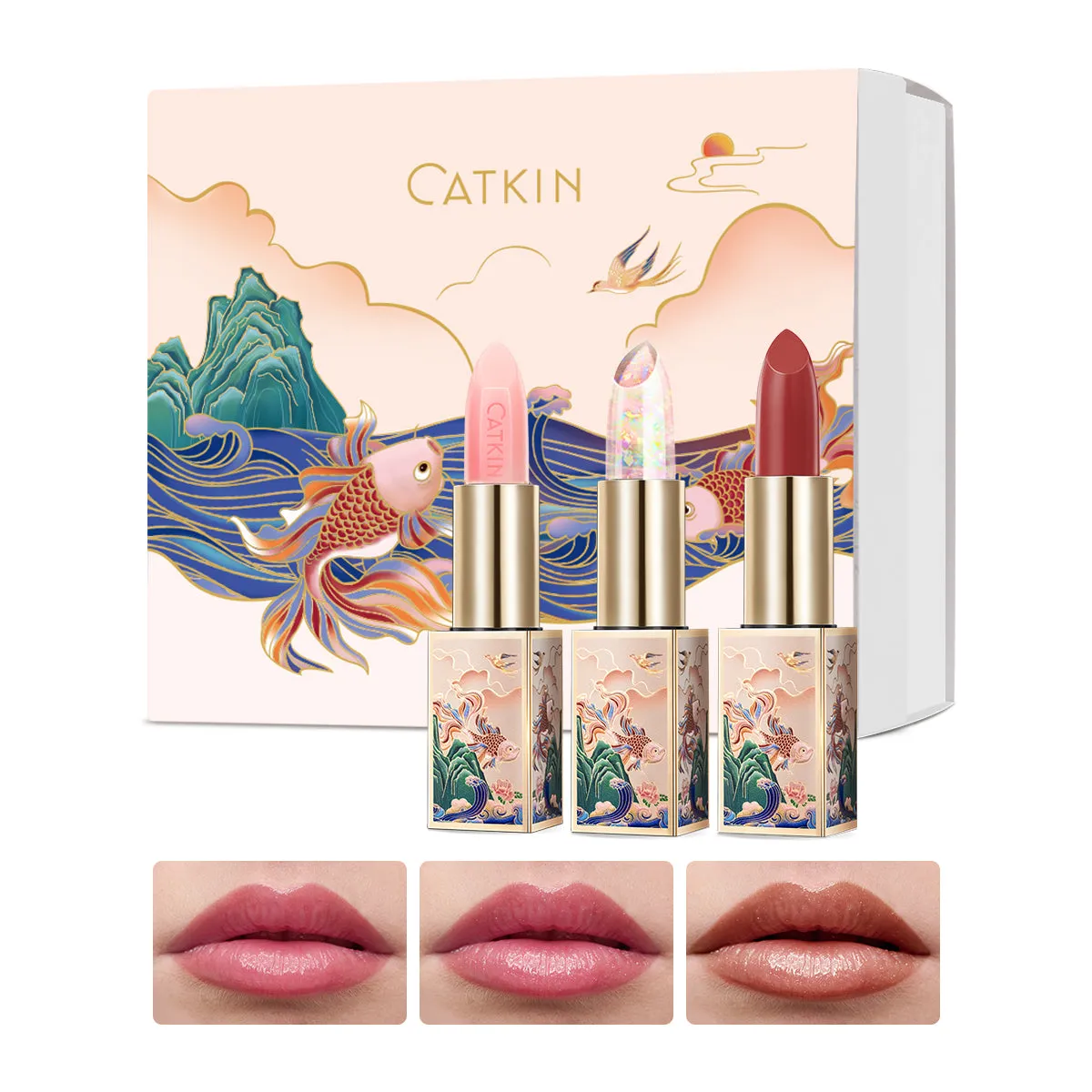 CATKIN Lip Care Gift Set 3pcs Lip Balms Set