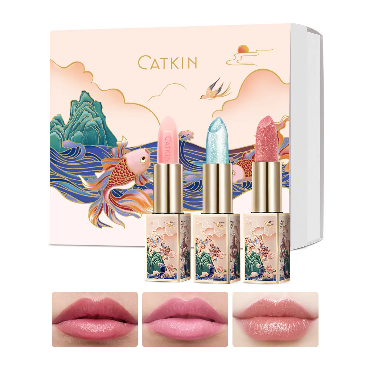 CATKIN Lip Care Gift Set 3pcs Lip Balms Set