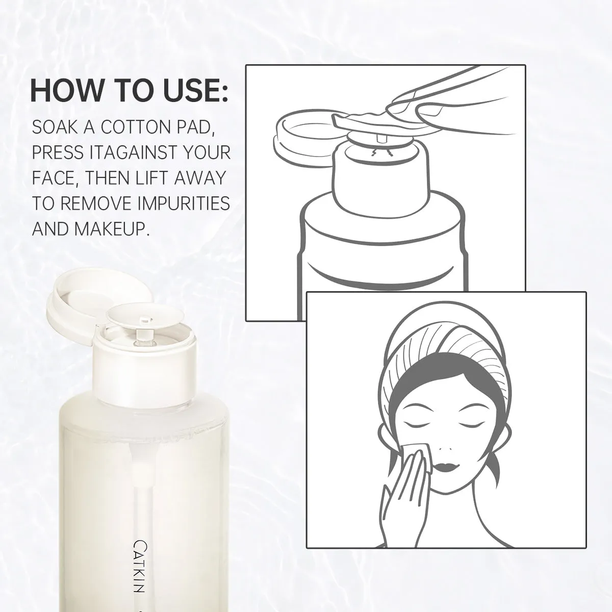 CATKIN Refreshing Makeup Remover Cleansing Water 500ml