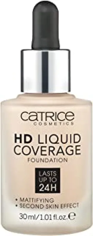 Catrice | HD Liquid Coverage Foundation | High & Natural Coverage | Vegan & Cruelty Free (010 | Light Beige)